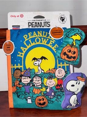 Peanuts Halloween Baby Book Plush Set